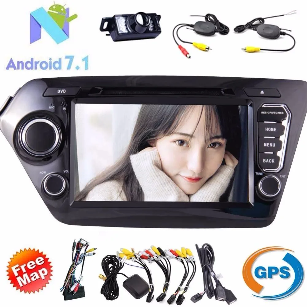 Eincar для KIA K2 Android 7 1 8 &quotHD Сенсорный экран автомобиля DVD стерео 2 Din радио gps