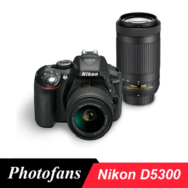 Набор цифровых зеркальных камер Nikon D5300 с двумя объективами - Цена: 52 690,69 руб.