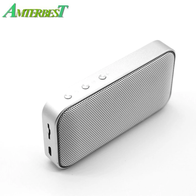 AMTERBEST BT209 мини беспроводной портативный супер Bluetooth динамик тонкий дизайн бас