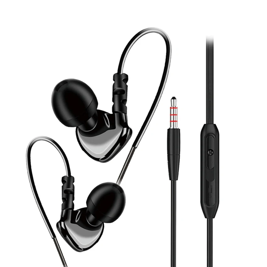 Наушники-вкладыши Aimitek спортивные стереонаушники с басами музыкальные гарнитуры