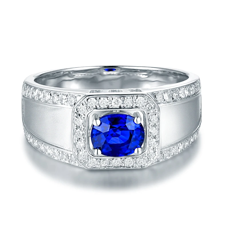 Роскошные Дизайнерские однотонные свадебные мужские кольца LANMI из белого золота