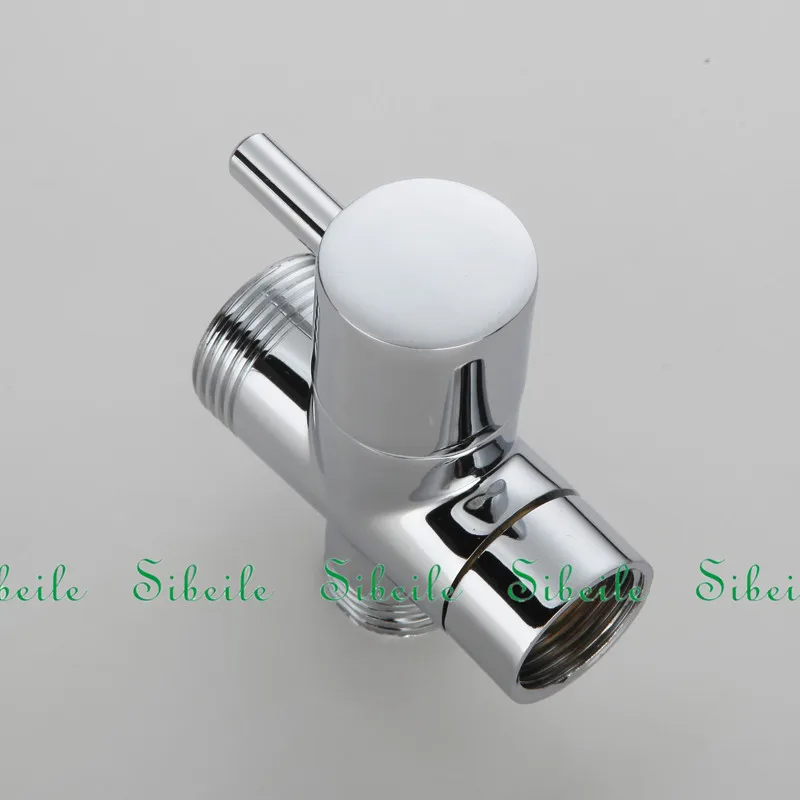 SBLE Ванная комната Туалет Биде 3/4 ''1/2'' Т-адаптер душевой переключатель клапан смеситель для душа тройник соединитель Shattaf клапан латунь Сделано