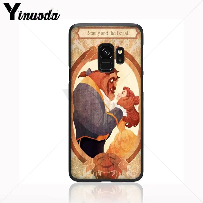 Yinuoda мягкий чехол для телефона с принтом Красавица чудовище Роза Samsung Galaxy s9 s8 plus note