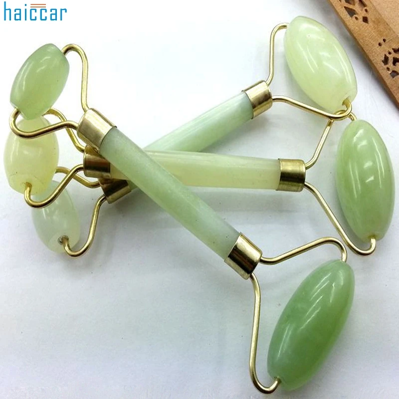 Facial Massage Jade Roller Face Body Head Neck Nature Beauty Device roller massager#39 | Красота и здоровье