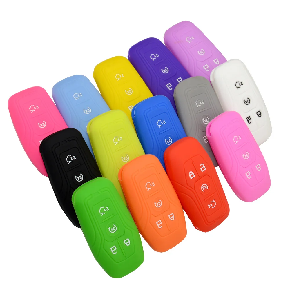 OkeyTech силиконовый резиновый автомобильный чехол для брелка с ключом Ford Escape Focus Fusion