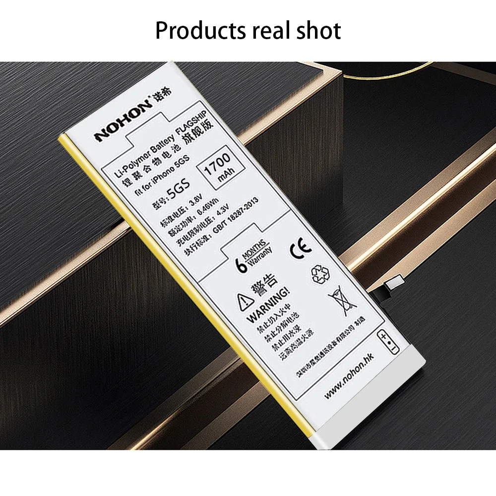 Оригинальная батарея NOHON Bateria для Apple iPhone 5S 5C 5GS литий ионная запасная 1700 мАч Batarya