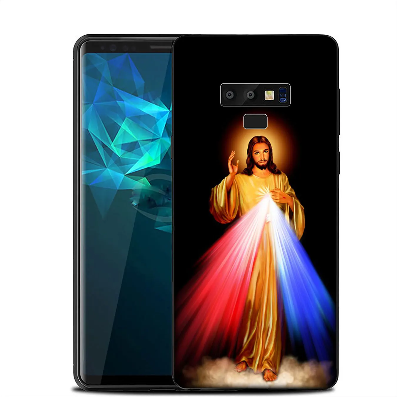 Мягкий силиконовый чехол IYICAO Divine Mercy Jesus Cross для Samsung Galaxy A6 A9 A8 A7 2018 A3 A5 2016 2017 Note 9 8 10