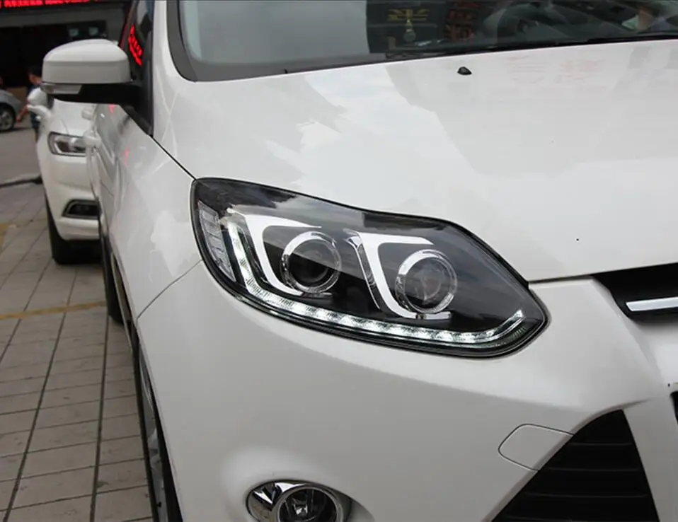 Светодиодные фары для Ford Focus 2012-2014 2 шт. светодиодный льные светодиодные двойные