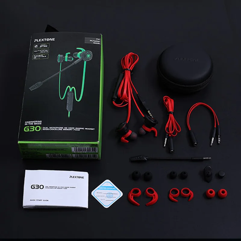 Plextone G30 наушники-вкладыши для игр Микрофон Стерео шлем наушники PC Gamer гарнитура