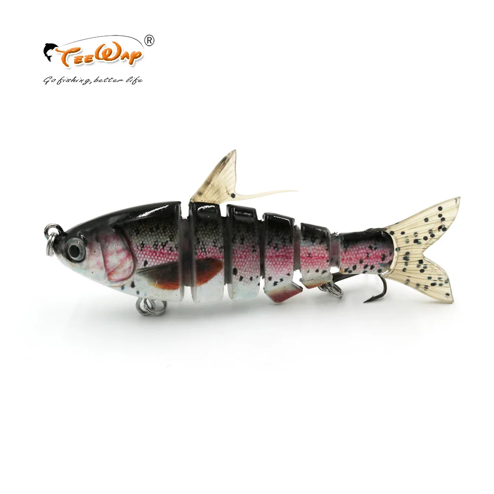 1 шт. 10 см 17 г рыболовные приманки Isca искусственная приманка 6 сегментов Swimbait Crankbait