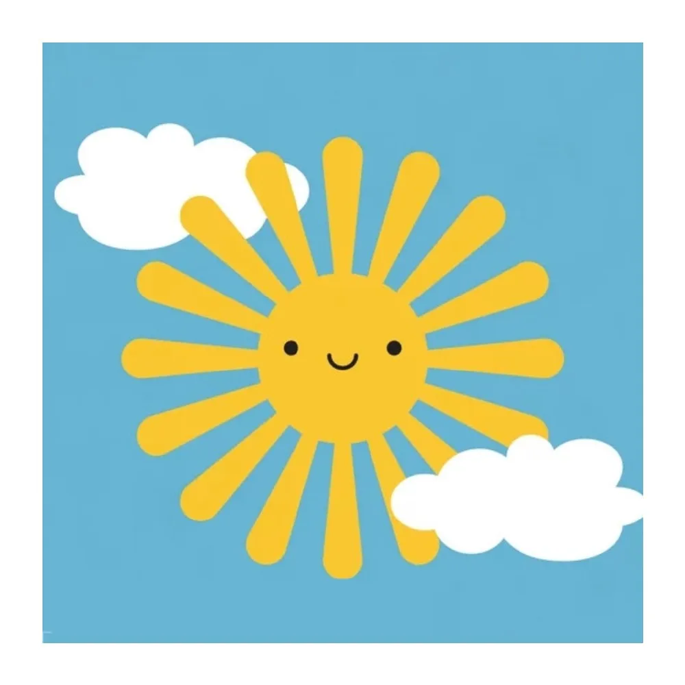 Настенные стикеры Happy Sun для детской комнаты милый Декор съемные наклейки T180709 |