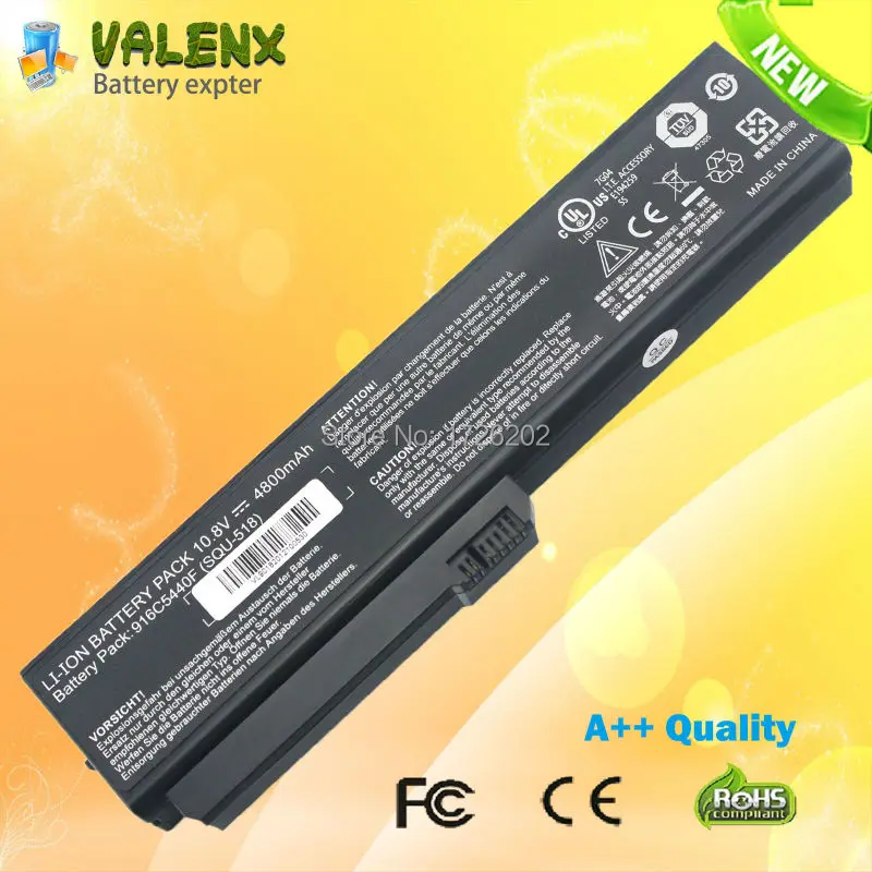 Аккумулятор для Fujitsu Amilo Pro Si1520 Pro, 10,8 В, 4800 мА/ч, аккумулятор для аккумулятора на мАч, V3205, аккумулятор на 6, 4, e1гб, 916C4850F