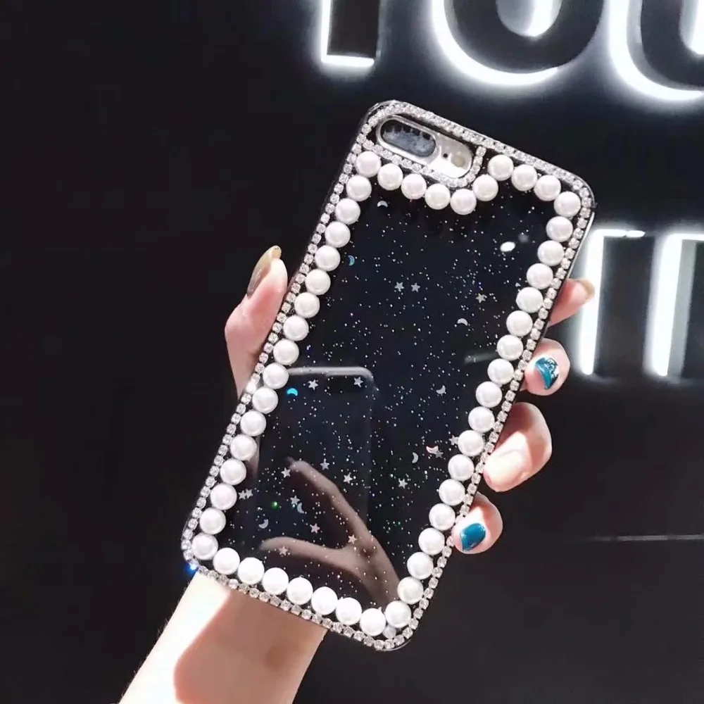 XINGDUO чехол для телефона Samsung Note 9 8 bling Звезды Луна Роскошный Жемчужный драгоценный