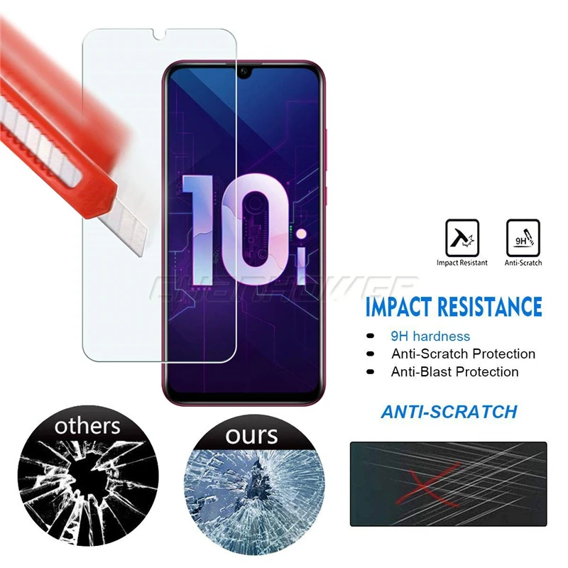 Защитное стекло закаленное 9H для Huawei Honor 10i 10 i Lite P Smart Plus 2019|Защитные стёкла и