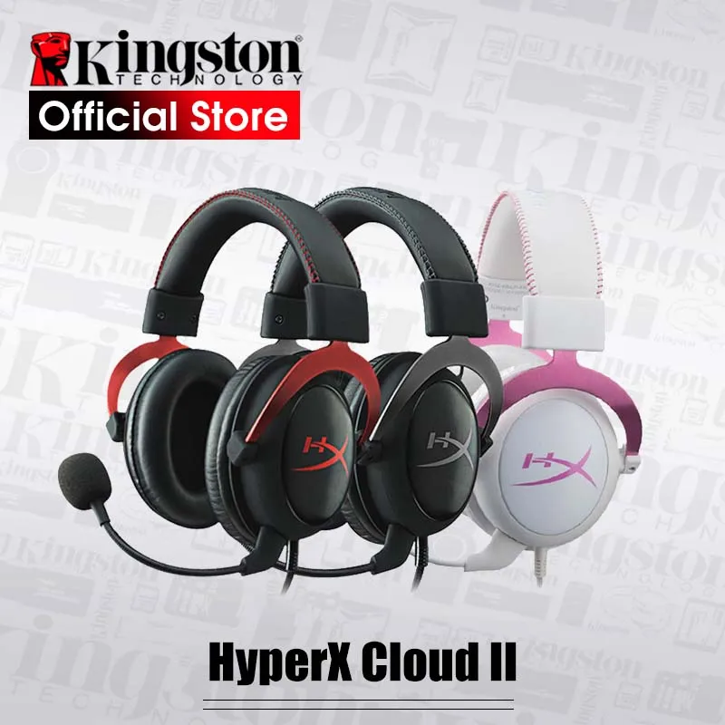 Игровая гарнитура Kingston HyperX Cloud II с Микрофоном Hi Fi 7 1 игровые наушники объемным