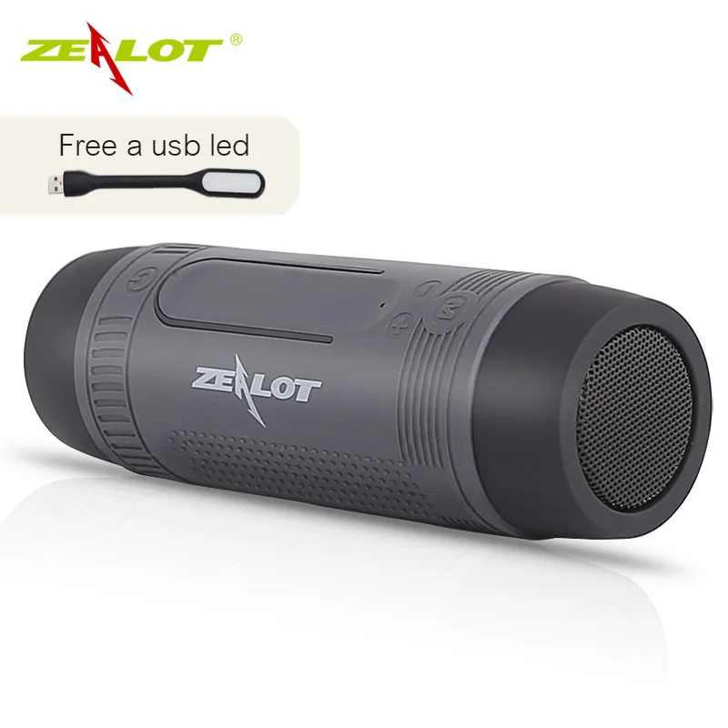 Оригинальный Новый Zealot S1 Bluetooth динамик портативный сабвуфер внешний аккумулятор