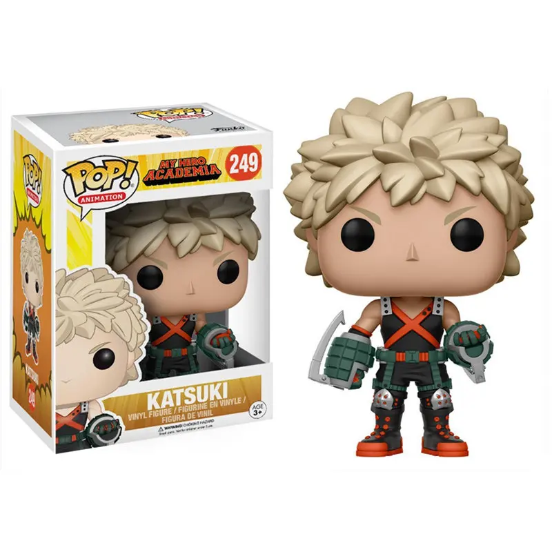 with box FUNKO POP аниме мой герой Academy персонаж Деку кацуки все могли TODOROKI Виниловая фигурка коллекция игрушек для детей - Цвет: with box