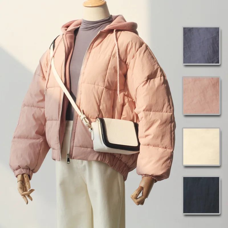 2018 winter clothing new students hooded loose casual bat sleeve cotton-padded jacket warm woman | Женская одежда