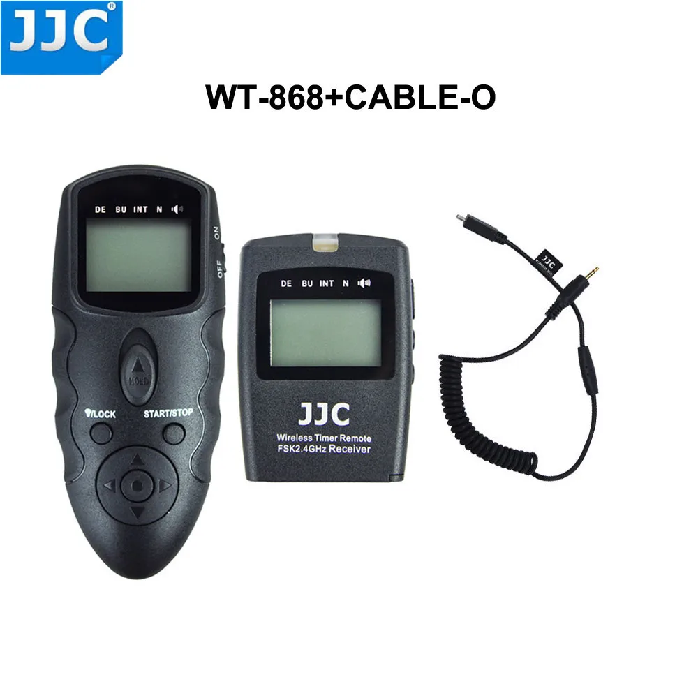 JJC DSLR Camera 2.4GHz 56 Channels RF Wireless Timer Remote Control Controller for FUJIFILM X-A5/X-H1/X-Pro2/X100T/X-T10/X-T2 - Цвет: CABLE-O