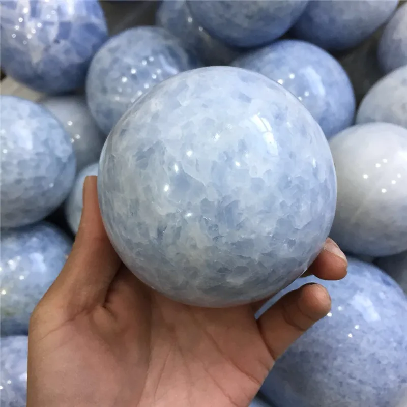 Прямая поставка энергетический Камень Натуральный селестин хрустальный шар