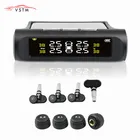 Система контроля давления в шинах на солнечной батарее с ЖК-дисплеем