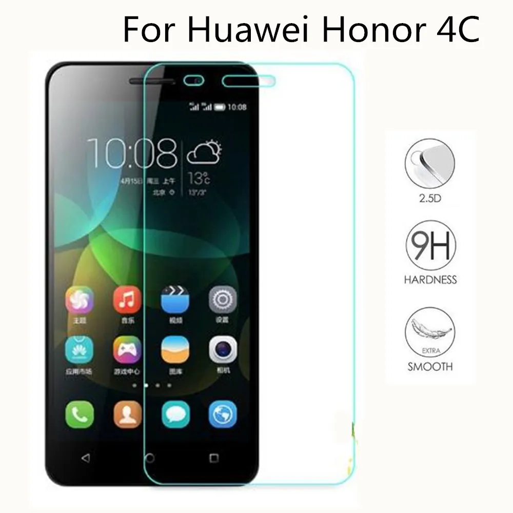 2 шт. СПС huawei Honor 4C Экран протектор Закаленное Стекло для ультра тонкий защитная
