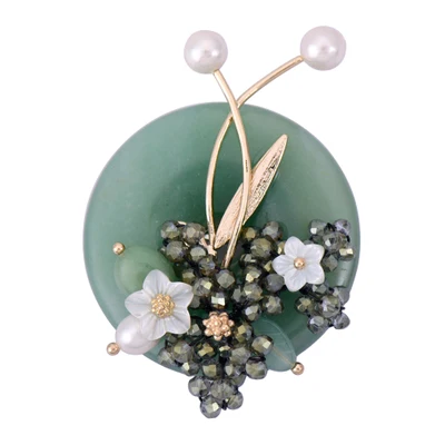 Булавка На пластырь винтажная розовая брошь с кристаллами бисерные значки