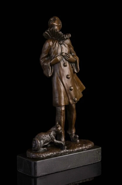 13 абстрактная скульптура бронзовая медная мраморная основа поэта и статуя кота