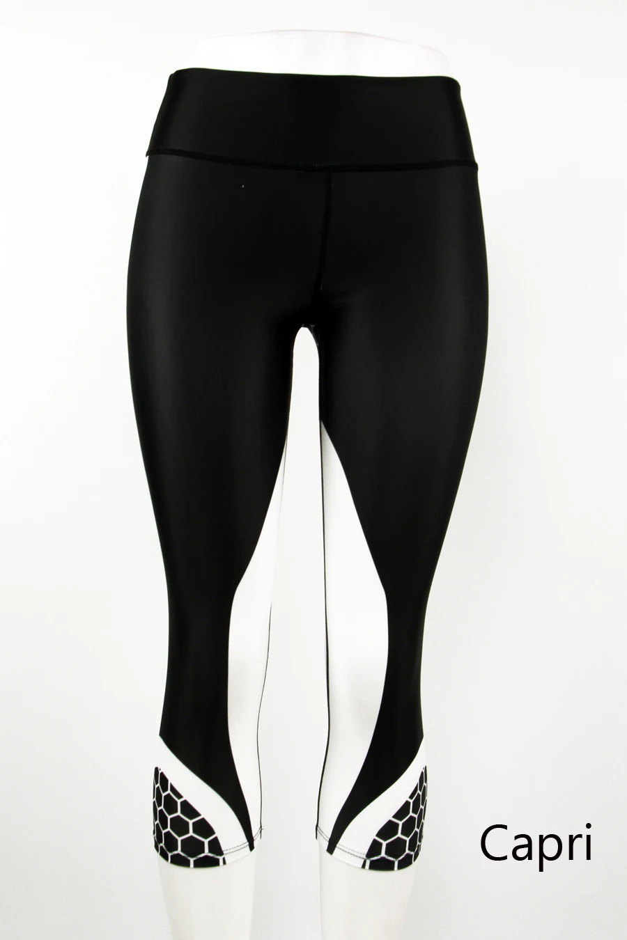Black Capri LI-FI спортивные Леггинсы с Сотами, штаны для фитнеса, йоги, женские леггинсы для тренировок, бега, пуш-ап, эластичные обтягивающие штаны для спортзала - Цвет: Black Capri