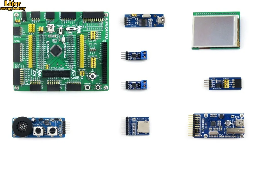 Open205R-C Pack A = STM32 плата ARM Женская макетная STM32F205RBT6 STM32F205 + 8 комплектов модулей