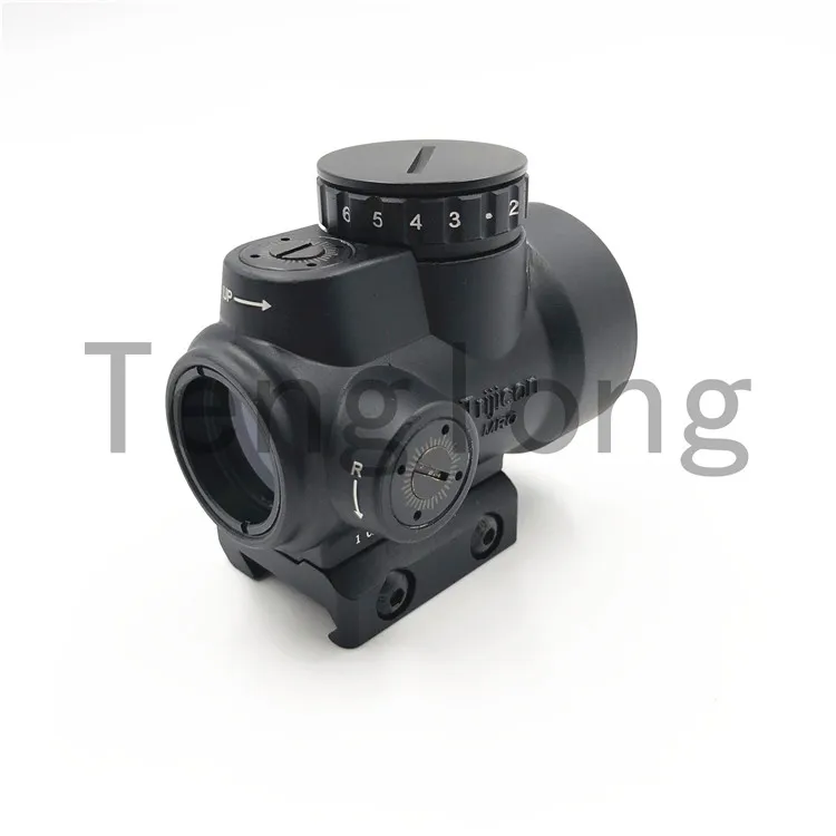 MRO Style Red Dot Sight Holographic Sight Reflex Sight Airsoft Toy with Low Mount(Black / Tan