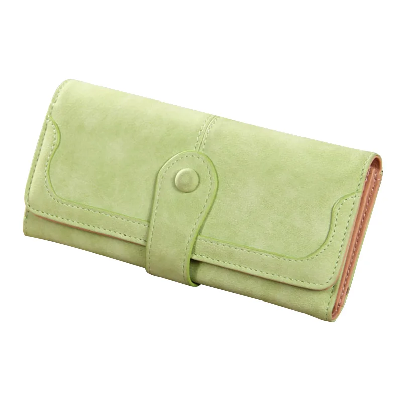 Корейский кошелек карамельного цвета из матовой кожи для девушек Модный женский