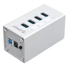 USB-Концентратор ORICO A3H4, алюминиевый Высокоскоростной usb 3,0 концентратор, несколько портов, USB 3,0 концентратор с портом питания, универсальный адаптер one-to-four