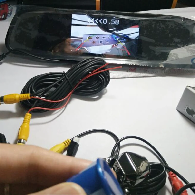 3 в 1 оригинальный 16 5 мм Датчик парковки автомобиля 4 дюйма 800x480 TFT ЖК монитор +