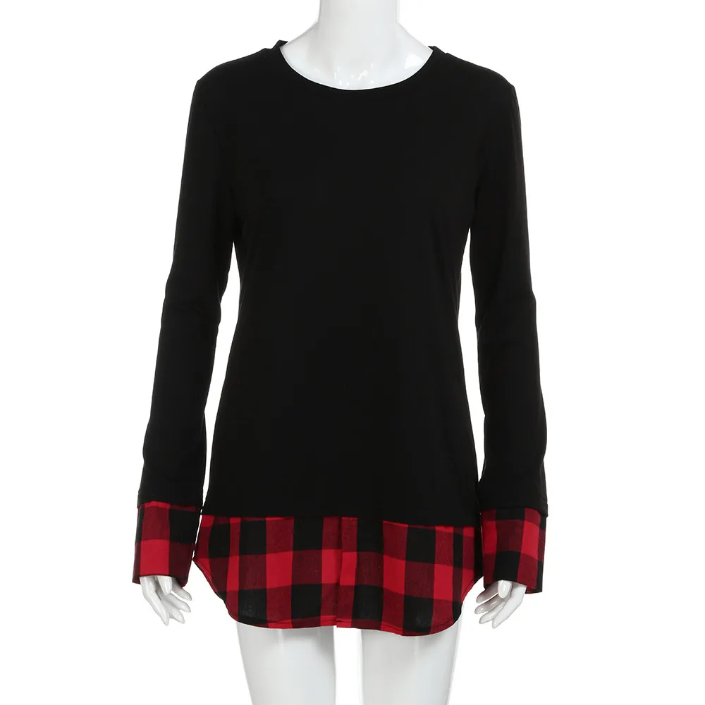 Женская Повседневная Толстовка с длинным рукавом feitong черный свободный