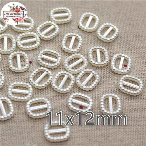 ivory 100pcs 100 шт./лот, 11x12 мм, овальные жемчужные бусины из АБС-пластика с плоским основанием, имитация жемчуга, пуговицы, ювелирные изделия - Цвет: ivory 100pcs