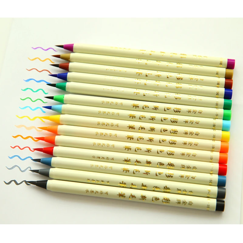 14 шт. искусственные фломастеры для рисования акварелью|sketching manga|fine markersdesign markers |
