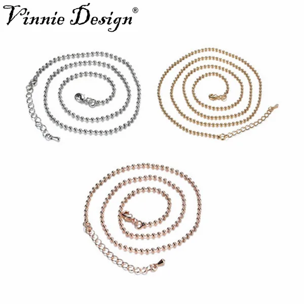 Винни дизайнерские ювелирные изделия 80 см Шариковая цепочка для держателя монет