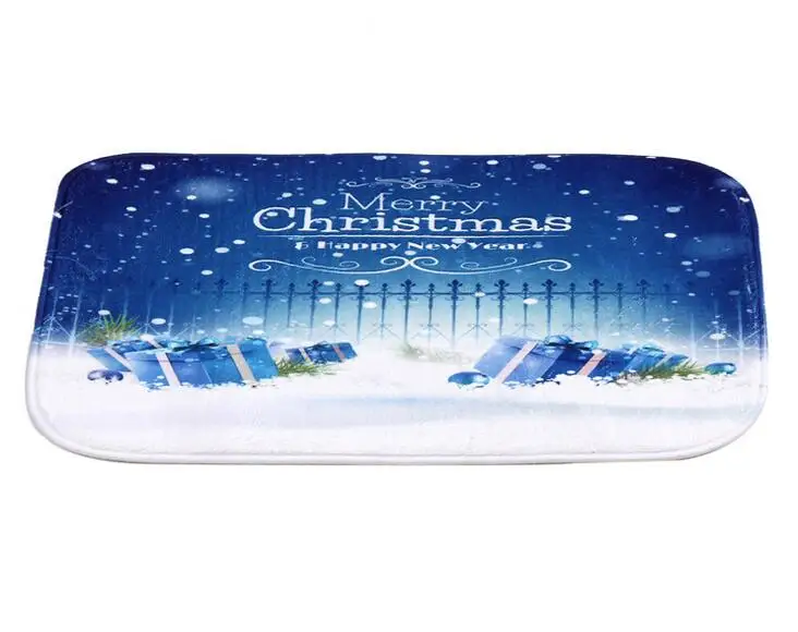40*60cm Snowflake Christmas Bath Mats Anti-Slip Rugs Coral Fleece Carpet For Bathroom Bedroom Doormat Online | Дом и сад