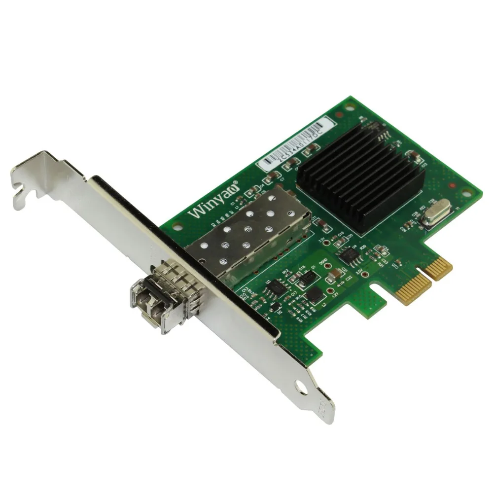 Winyao сетевая карта PCI E X1 SFP гигабитное волокно Ethernet Broadcom BCM5715S 10/100/1000 Мбит/с