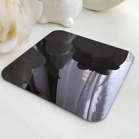 Black 4 шт. фотостена магнитное тонкое зеркальное изображение рамка детский простой креативный магнит рамки набор 3x3. 5in 4x6in 5x7in F012 - Цвет: Black