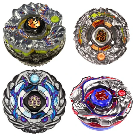 

B-X TOUPIE BURST BEYBLADE Spinning Top 4pcs/lot Fusion Metal Masters Fury LAUNCHER GRIP RARE TOY XMAS GIFTS