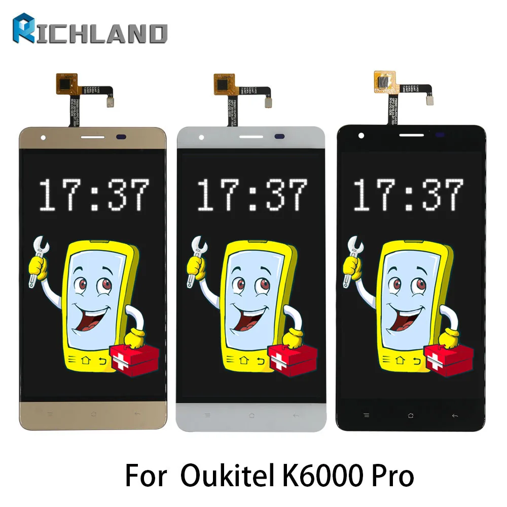Оригинальный ЖК дисплей для Oukitel K6000 Pro кодирующий преобразователь сенсорного