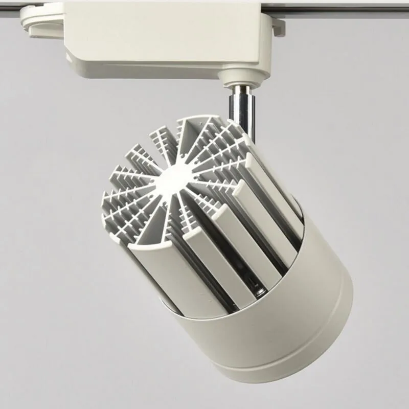 

High Quality LED Track Light 30W COB Track Light 2-Wire Connector AC85-265V LED Track Lighting White shell Black shell