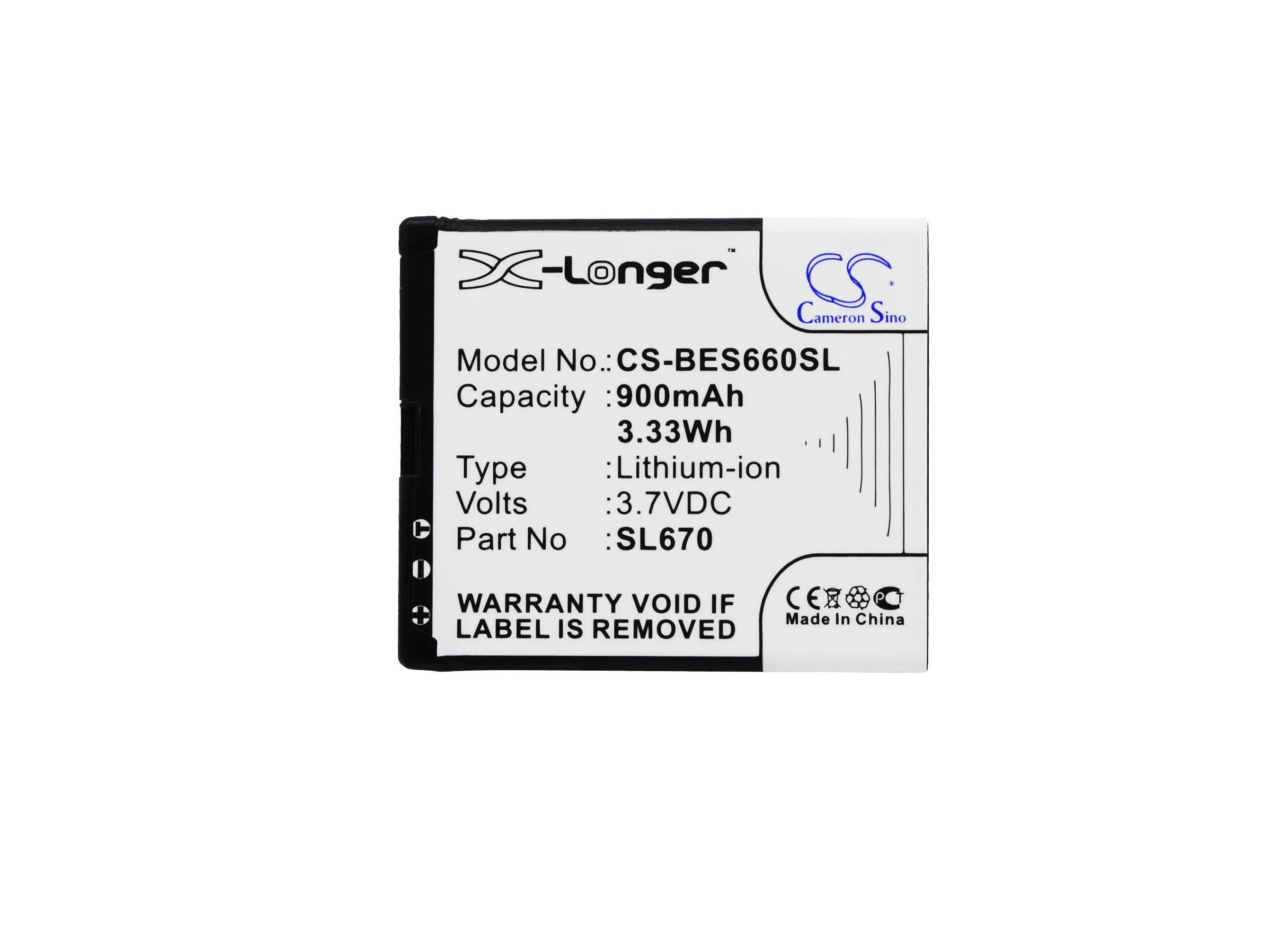 Аккумулятор Cameron Sino на 900 мА · ч для Bea fon SL652A SL652AF SL660 SL670 Myphone Flip 3 III|Аккумуляторы