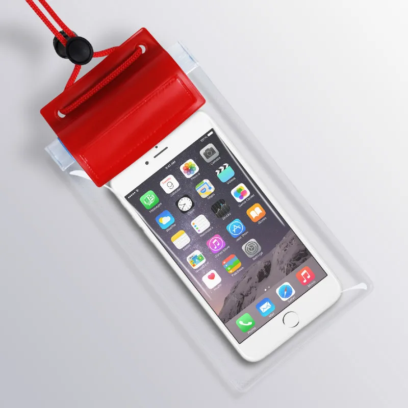 PVC Red Открытый Камуфляжный водонепроницаемый чехол для телефона универсальный подводный Портативный чехол для телефонов Универсальный iphone 6 6s 7 8X3,5-6 дюймов - Цвет: PVC Red