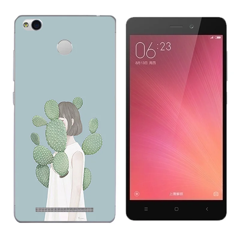 for Coque Xiaomi Redmi 3S Case Cover 5.0 Smiley Printing TPU Silicone 3 Pro Hongmi S |