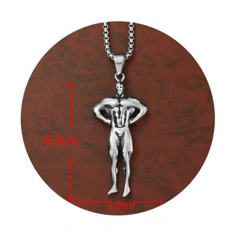 Wholesale Hercules Muscle Men Necklace Bodybuilding Pendant Aerobics Olympics Sports Meet Jewelry free ship 12pcs/lot | Украшения и