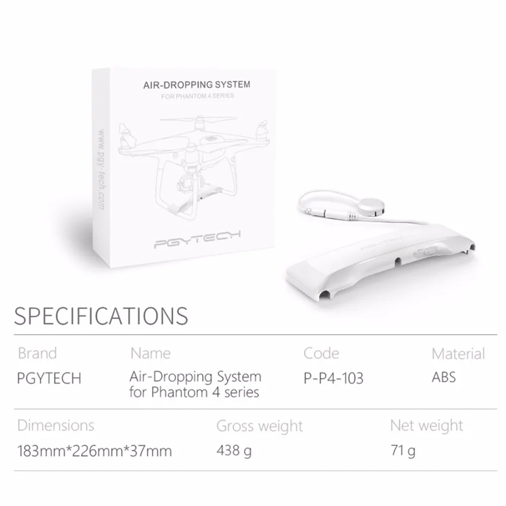 Система сброса воздуха рыболовная приманка Свадебный Метатель для DJI Phantom 4 4P 4A