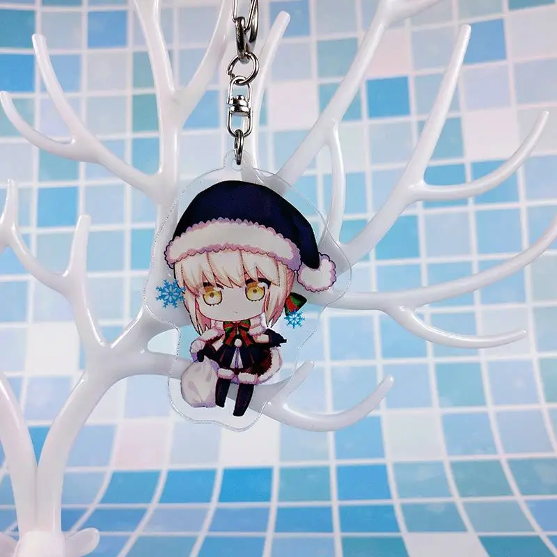 1 шт. аниме брелок для ключей Fate/Grand Order игра Fate Grand FGO брелок для ключей Saber Astolfo брелок llaveros para mujer - Цвет: 11